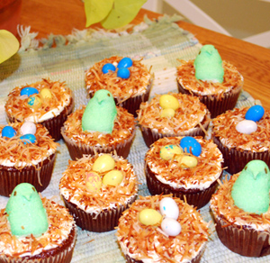 Birds Nest Cupcakes