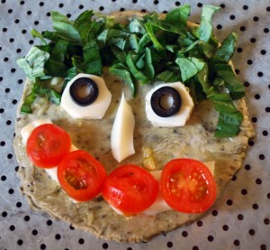Pizza fun faces for kids