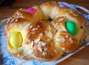 Braided Easter Egg Bread