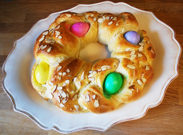 Braided Easter Egg Bread