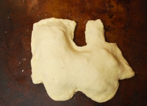 Train Shaped Calzone