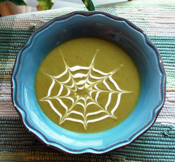 Spectacular Spider Spring Pea Soup