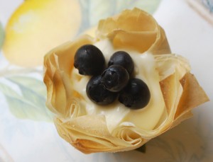 Cheesecake Phyllo Blueberry Cup