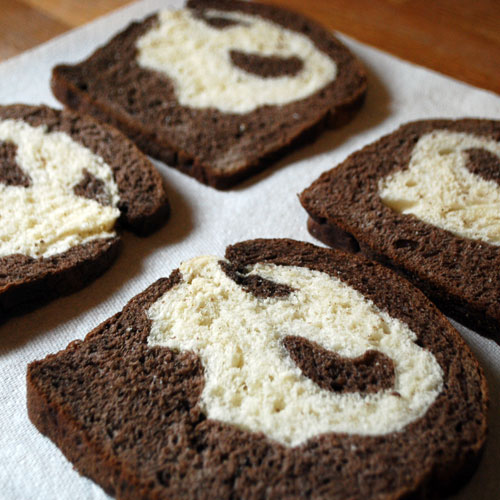 Ghostly White and Cocoa Bread