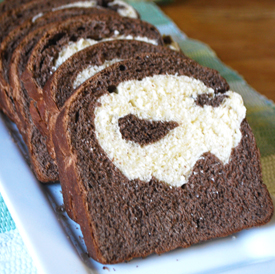 Sliced White and Cocoa bread