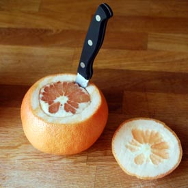 Carving a Grapefruit