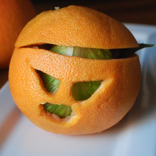 Jack-o-Lantern Grapefruit