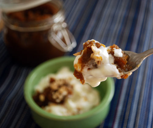 Pumpkin Butter, Yogurt, and Granola Treat