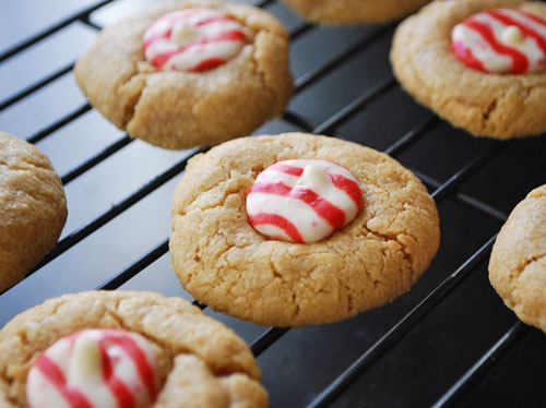 Peanut Butter Peppermint Cookies