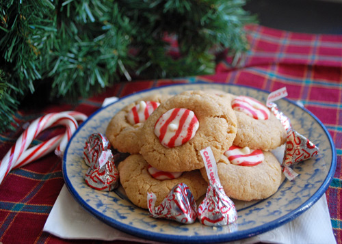 Peanut Butter Peppermint Cookies