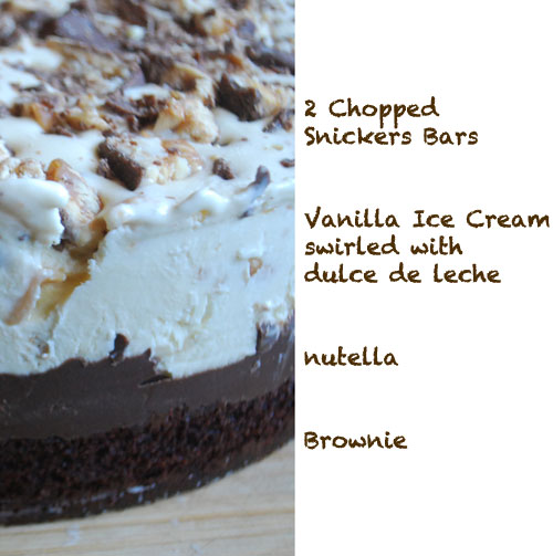 Snick-a-tella Ice Cream Cake Layers