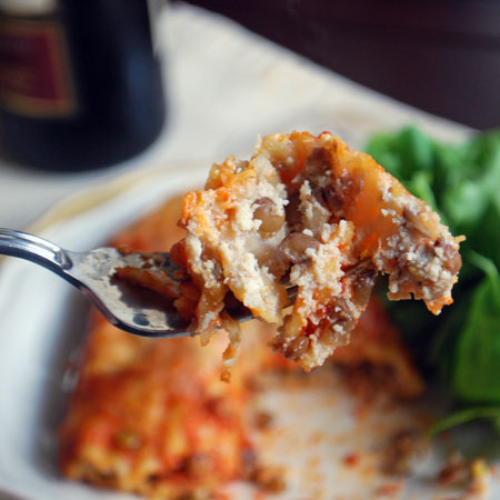 Bite of Manicotti