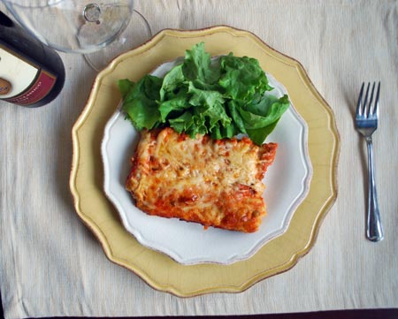 Baked Manicotti dinner