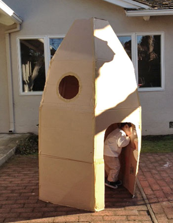 Cardboard Rocketship