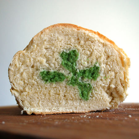Shamrock Bread Art