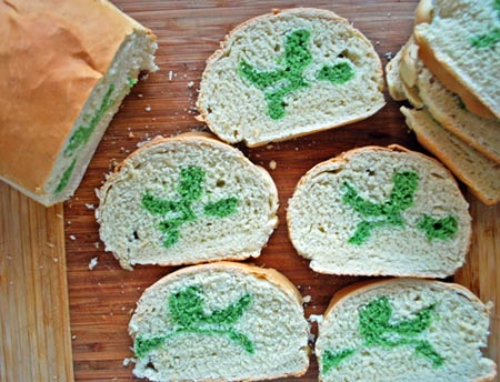 Shamrock Bread Art