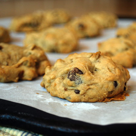 Banana Sunflower Seed Cookies