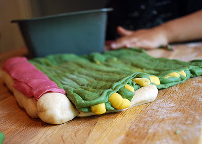 Assembling the dough