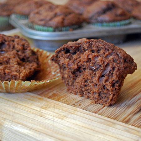 Bite of Chocolate Beet Muffin