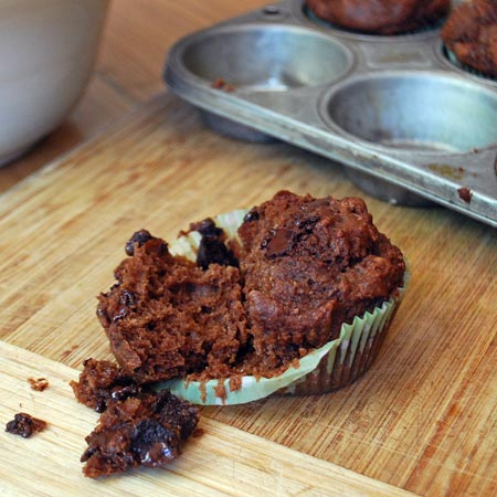 Chocolate Beet Muffins