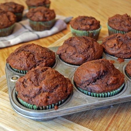 Chocolate Beet Muffins