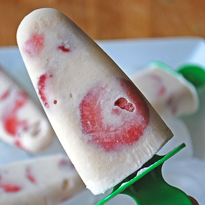 Strawberries n Cream Ice Cream Pop