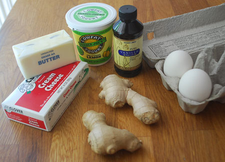 Ginger Lemon Cream Cheese Cupcakes Ingredients 
