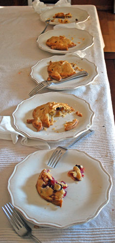 Apple Pie Party, tasting table