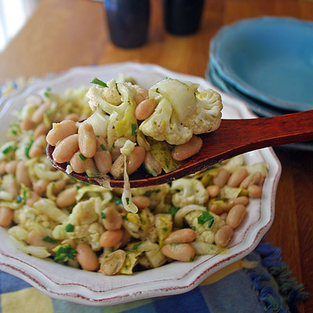 Cauliflower, Endive & White Bean Salad