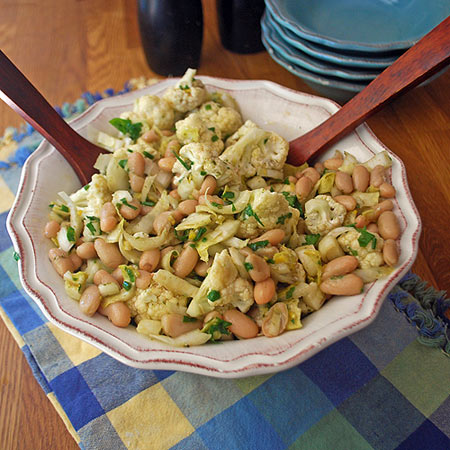 Cauliflower, Endive & White Bean Salad