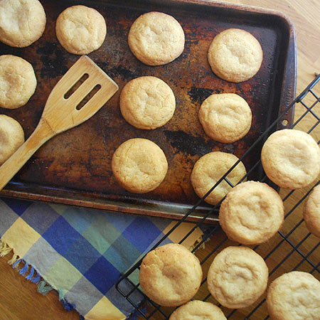 Lemon Snickerdoodle Cookies Stacked