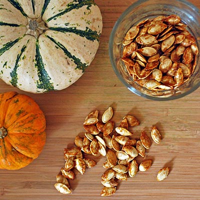 Sweet n Spicy Roasted Pumpkin Seeds