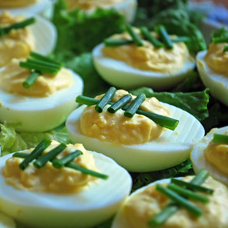 Football Game Day Deviled Eggs