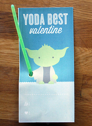 Yoda Best Valentine Card Star Wars free printable