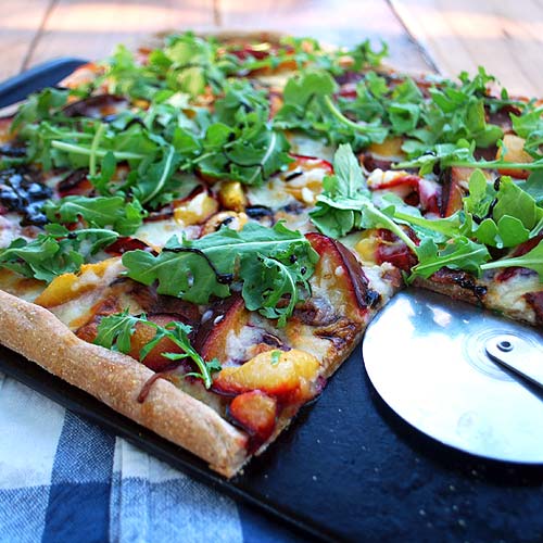 Plum Bacon Pizza