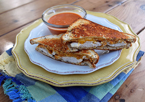 Chicken Finger Melt with Tomato Soup