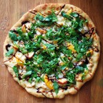 Peach and Gorgonzola Pizza