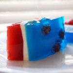 Red White and Blue Jell-o Blocks