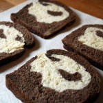 Spooky Sandwich Bread Ghostly White and Cocoa Bread