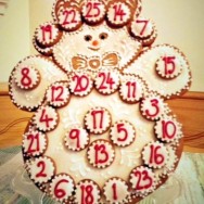 Gingerbread Snowman Advent Calendar